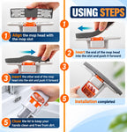 Mini Foldable Sponge Mop, Self-Squeeze Desktop Mop for Small Spaces, Wet & Dry Portable Cleaning Tool for Kitchen Countertops
